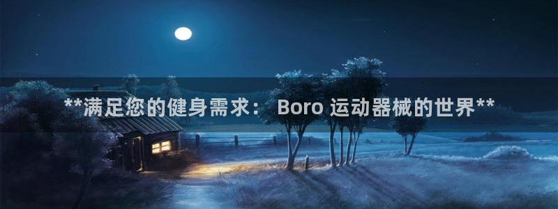 尊龙凯时福米推荐人：**满足您的健身需求： Boro